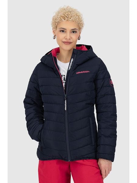 Alife and kickin Kurtka zimowa "RabeaAK" w kolorze granatowym rozmiar: XXL. Niebieskie kurtki damskie Alife and Kickin, na zimę, xxl, bez wzorów, z puchu, bez kaptura. Za 280.44 zł.