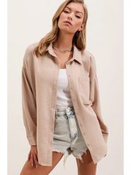 Bigdart Koszula w kolorze beżowym rozmiar: 36. Brązowe koszule damskie Bigdart, bez wzorów, bez kołnierzyka, bez ramiączek. Za 61.60 zł.