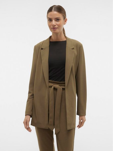 Vero Moda Marynarka Liva 10294482 Brązowy Regular Fit. Brązowe marynarki i żakiety damskie Vero Moda, m, bez wzorów, z syntetyku. Za 79.99 zł.