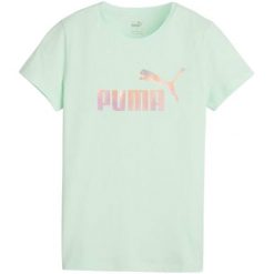 T-shirt Damski ESS+ Summer Daze. Zielone t-shirty damskie Puma, l, bez wzorów, bez kołnierzyka. Za 138.99 zł.
