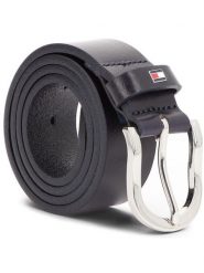 Tommy Hilfiger Pasek Damski New Danny Belt WW0WW11590 70 Granatowy. Niebieskie paski damskie Tommy Hilfiger, bez wzorów, ze skóry. Za 169.99 zł.