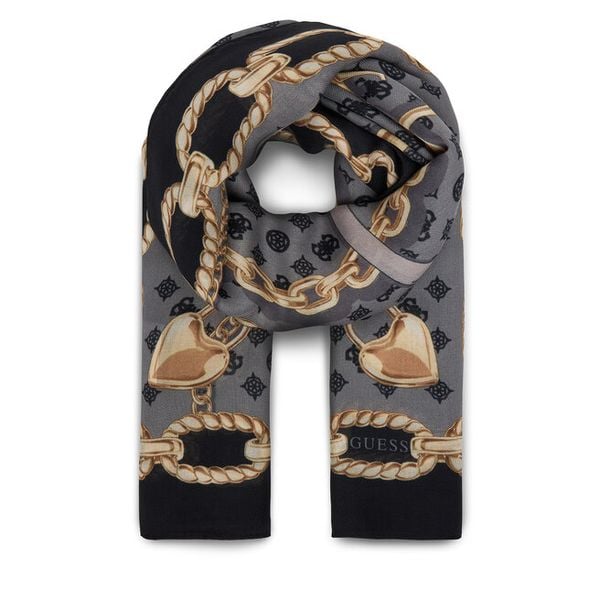 Chusta Guess. Szare chusty damskie Guess, z aplikacjami. Za 239.99 zł.