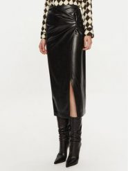 Simona Corsellini Spódnica z imitacji skóry A24CPGO007 Czarny Slim Fit. Czarne spódnice damskie SIMONA CORSELLINI, bez wzorów, ze skóry. Za 629.99 zł.