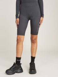 G-Star Szorty funkcyjne w kolorze antracytowym rozmiar: M. Czarne spodenki sportowe damskie G-Star, m, bez wzorów, z materiału, outdoorowe. Za 118.56 zł.