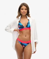 Superdry Figi bikini Logo Classic — Modelujące dopasowanie. Niebieskie figi Superdry, bez wzorów, z elastanu. Za 205.40 zł.