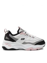 Skechers Sneakersy Fresh Diva 149492/WBPK Biały. Białe obuwie sportowe damskie Skechers, ze skóry, bez zapięcia. Za 259.99 zł.