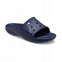 Klapki Dla Dorosłych Crocs Baya II Slide. Białe klapki damskie Crocs, bez wzorów, z materiału, bez obcasa, bez zapięcia. Za 99.99 zł.