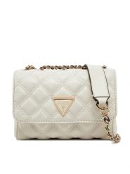 Guess Torebka HWQG87 48740 Biały. Białe torebki wieczorowe damskie Guess, z aplikacjami, ze skóry, bez dodatków. Za 289.99 zł.