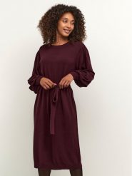 Kaffe Sukienka codzienna Kajess 10506961 Bordowy Slim Fit. Czerwone sukienki damskie Kaffe, bez wzorów, z wiskozy, bez ramiączek. Za 469.99 zł.