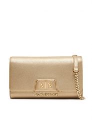 Armani Exchange Torebka XW000358 AF26570 F1020 Złoty. Żółte torebki wieczorowe damskie Armani Exchange, bez wzorów, ze skóry, bez dodatków. Za 429.99 zł.
