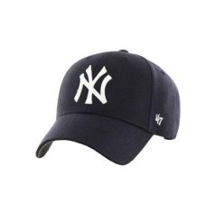 Czapka Z Daszkiem MLB New York Yankees. Niebieskie czapki z daszkiem damskie 47 Brand, bez wzorów, z materiału. Za 215.99 zł.