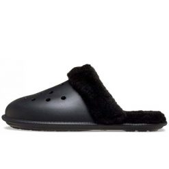 Kapcie Crocs CLASSIC FUZZ SCUFF SLIPPER 212143-001. Czarne kapcie damskie Crocs, z materiału. Za 189.00 zł.