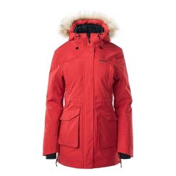 Kurtka damska ocieplana Hi-Tec Lady Lasse - czerwona, Rozmiar M. Czerwone kurtki damskie Hi-tec, na zimę, m, bez wzorów, z materiału, bez kaptura. Za 239.99 zł.