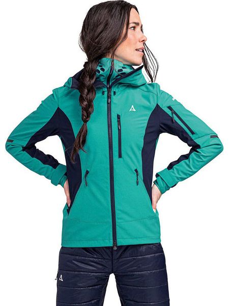 Schöffel Spodnie funkcyjne "Matrei L" w kolorze turkusowym rozmiar: 38. Niebieskie spodnie dresowe damskie Schöffel, l, bez wzorów, outdoorowe. Za 213.18 zł.