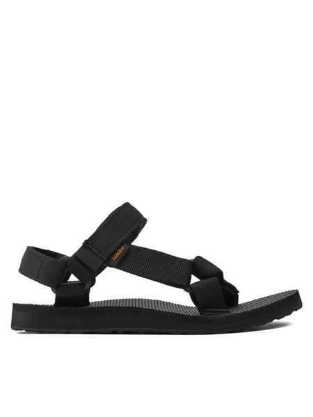 Teva Sandały Original Universal 1003987 Czarny. Czarne sandały damskie Teva, bez wzorów, z materiału, bez obcasa, na płaskiej podeszwie, bez zapięcia. Za 197.99 zł.