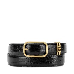 Pasek Damski GINO ROSSI. Czarne paski damskie Gino Rossi, bez wzorów. Za 129.99 zł.