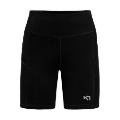 Szorty damskie Kari Traa Linnea. Czarne spodenki sportowe damskie Kari Traa, xl, bez wzorów, z dresówki, z podwyższonym stanem, do biegania. Za 317.50 zł.