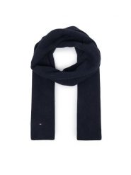 Tommy Hilfiger Szalik Flag AW0AW19120 Granatowy. Niebieskie szaliki damskie Tommy Hilfiger, bez wzorów, z bawełny. Za 289.99 zł.