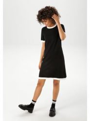 Aniston Sukienka w kolorze czarnym rozmiar: 42. Czarne sukienki damskie Aniston, bez wzorów, z wiskozy, bez ramiączek. Za 56.99 zł.