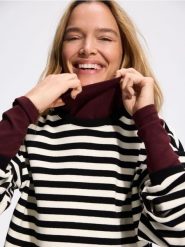 Bawełniana bluza w paski - wielobarwny. Bluzy damskie Reserved, l, bez wzorów, z bawełny, bez kaptura. Za 99.99 zł.