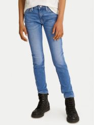 Calvin Klein Jeans Jeansy IG0IG02707 Niebieski Skinny Fit. Niebieskie jeansy dziewczęce Calvin Klein Jeans, bez wzorów, z bawełny. Za 149.99 zł.