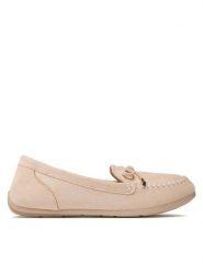 Clara Barson Półbuty WSS20837-03 Beżowy. Brązowe półbuty damskie Clara Barson, bez wzorów, z materiału, bez obcasa, bez zapięcia. Za 69.99 zł.
