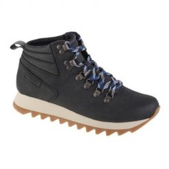 Buty do chodzenia damskie Merrell Alpine Hiker. Niebieskie obuwie trekkingowe damskie Merrell, z gumy, bez zapięcia. Za 454.00 zł.