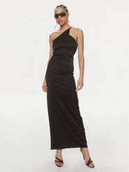 Patrizia Pepe Sukienka wieczorowa 2A2683/A644-K103 Czarny Slim Fit. Czarne sukienki damskie Patrizia Pepe, bez wzorów, z wiskozy, wizytowe, bez ramiączek. Za 1,529.00 zł.