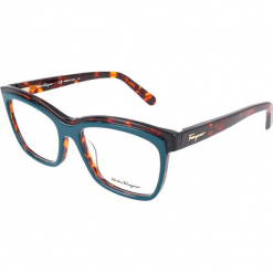 Oprawki "SF2749" w kolorze brązowo-zielonym. Brązowe okulary przeciwsłoneczne damskie Carrera, Ferragamo. W wyprzedaży za 249.95 zł.