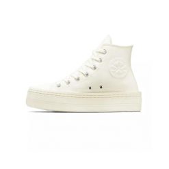 Buty Converse Chuck Taylor All Star Modern Lift Hi beżowe. Białe obuwie sportowe damskie Converse, bez zapięcia. Za 404.25 zł.