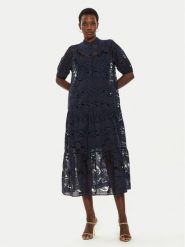 Ted Baker Sukienka koktajlowa Xativa 276253 Granatowy Regular Fit. Niebieskie sukienki damskie Ted Baker, bez wzorów, z bawełny, wizytowe, bez ramiączek. Za 979.99 zł.