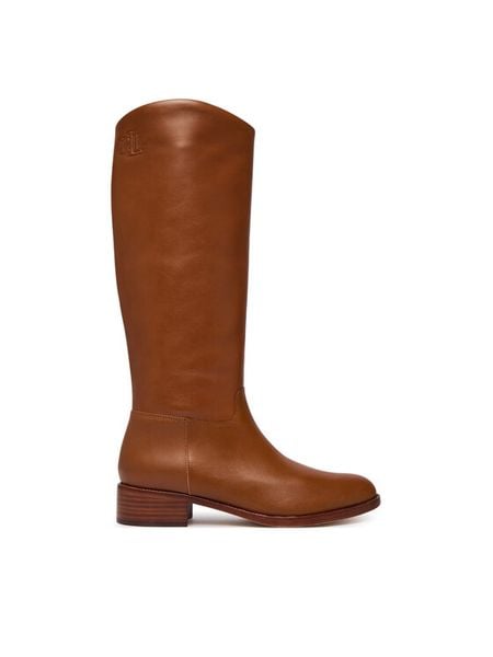 LAUREN RALPH LAUREN Kozaki 802P12995002 Brązowy. Brązowe kozaki damskie Lauren Ralph Lauren, bez obcasa, na płaskiej podeszwie, bez zapięcia. Za 1,599.00 zł.
