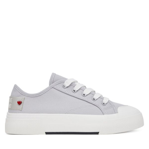 Trampki LOVE MOSCHINO. Szare trampki damskie Love Moschino, bez wzorów, bez zapięcia. Za 419.99 zł.