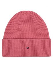 Tommy Hilfiger Czapka Flag AW0AW19102 Różowy. Czerwone czapki damskie Tommy Hilfiger, na zimę, bez wzorów. Za 189.99 zł.