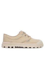 Palladium Trampki Dunelite Ox Cush 94661-298-M Beżowy. Brązowe trampki damskie Palladium, bez wzorów, z materiału, bez zapięcia. Za 379.99 zł.