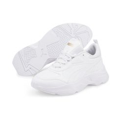 Buty damskie sportowe Puma CASSIA SL. Białe obuwie sportowe casual damskie Puma, z gumy, bez zapięcia, trekkingowe. Za 361.00 zł.