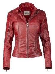 7eleven Skórzana kurtka w kolorze czerwonym rozmiar: 44. Czerwone kurtki damskie 7eleven, bez wzorów, ze skóry, bez kaptura. Za 434.99 zł.