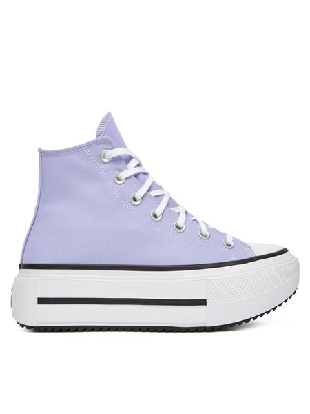 Converse Trampki Chuck Taylor All Star Lift Double Stack A15206C Fioletowy. Fioletowe trampki damskie Converse, bez wzorów, z materiału, bez zapięcia. Za 289.99 zł.