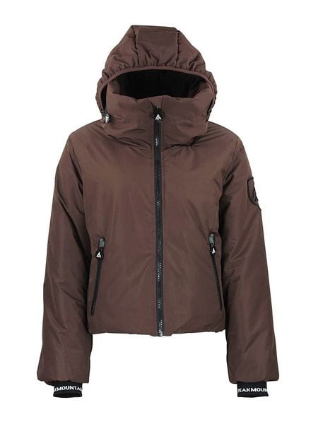 Peak Mountain Kurtka narciarska "Ally" w kolorze brązowym rozmiar: M. Brązowe kurtki sportowe damskie Peak Mountain, m, bez wzorów, bez kaptura. Za 483.17 zł.