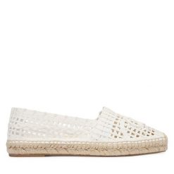 Czółenka Weekend Max Mara. Białe czółenka damskie Weekend Max Mara, bez wzorów, bez obcasa. Za 1,209.00 zł.