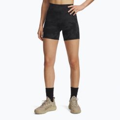Spodenki treningowe damskie Under Armour Project Rock Middy. Czarne obuwie sportowe damskie Under Armour, bez zapięcia, na fitness i siłownię. Za 199.99 zł.