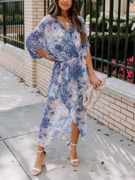 LA Angels Sukienka w kolorze niebiesko-kremowym rozmiar: M. Brązowe sukienki damskie LA Angels, bez wzorów, bez ramiączek. Za 131.43 zł.