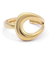 MOODE Pierścionek "Louna" rozmiar: onesize. Żółte pierścionki damskie MOODE, ze stali. Za 109.78 zł.