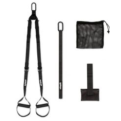 Suspension Trainer Pro z torbą do przechowywania. Czarne torby sportowe VIRTUFIT, bez wzorów, z materiału, duże. Za 195.00 zł.