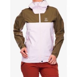 Kurtka z membraną damska Haglofs Front Proof Jacket. Czerwone kurtki damskie Haglöfs, bez wzorów, bez kaptura. Za 676.99 zł.