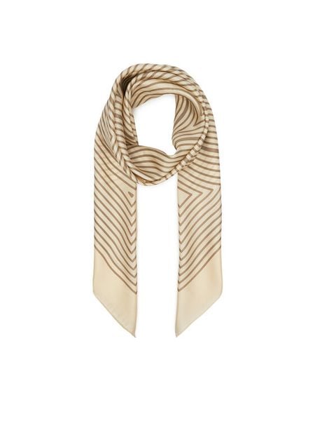 TOUS Chusta Maze 2002200801 Beżowy. Brązowe chusty damskie tous, bez wzorów, z jedwabiu. Za 299.99 zł.