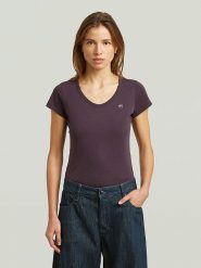 G-Star Koszulka w kolorze brązowym rozmiar: XXS. Brązowe bluzki damskie G-Star, xxs, bez wzorów, z bawełny, retro, bez kołnierzyka, bez ramiączek. Za 88.64 zł.