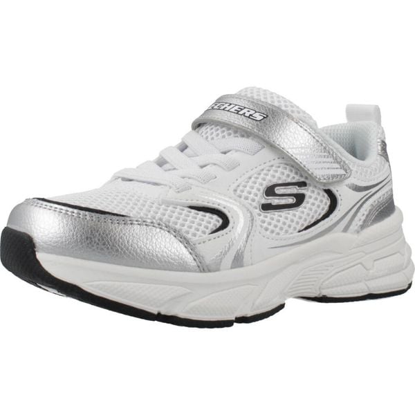 Buty SKECHERS RETRO GRAPH Biały. Białe obuwie trekkingowe damskie Skechers, z syntetyku, bez zapięcia. Za 210.99 zł.