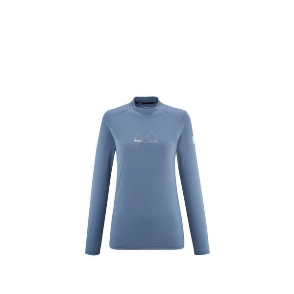 Koszulka damska z długim rękawem Millet Kamet Ts Ls W Active Fit. Niebieskie koszulki damskie Millet, xs, bez wzorów, z włókna, bez kołnierzyka, bez ramiączek. W wyprzedaży za 199.00 zł.