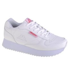 Buty sportowe Sneakersy damskie, Kappa Base II PF. Białe obuwie sportowe casual damskie Kappa, z gumy, trekkingowe. Za 179.99 zł.